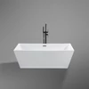 Imagina 1/4 - CUBE Cadă de baie freestanding, alb, 170x75x58 cm