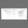 Imagina 3/4 - CUBE Cadă de baie freestanding, negru, 170x75x58 cm