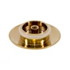 Imagina 5/6 - Set c|| capac preaplin și scurgere din oțel pentru cadă freestanding, gold