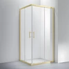 Imagina 1/8 - Motril || Gold Cabină de duș 80x80, 190cm, 6mm NANO