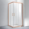 Imagina 1/8 - Motril || Rose Gold Cabină de duș 80x80, 190cm, 6mm NANO