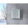Imagina 1/3 - Sevilla || Gri antracit mat, dulap cu două uși și oglindă, cu iluminare LED 60 cm