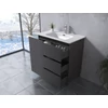 Imagina 2/3 - Torino || Gri antracit mat, dulap de baie cu lavoar 60cm