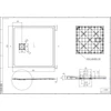 Imagina 11/12 - Cagliari || White 90x90x2,6 cm Cădiță de duș pătrată, SMC, cu sifon inclus