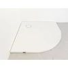 Imagina 3/5 - Cagliari White 80x80x2,6 cm tăviță de duș semicirculară, SMC