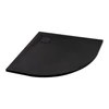 Imagina 1/11 - Cagliari || Black 80x80x2,6 cm Cădiță de duș semicirculară, SMC, cu sifon inclus