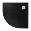 Imagina 4/11 - Cagliari || Black 80x80x2,6 cm Cădiță de duș semicirculară, SMC, cu sifon inclus