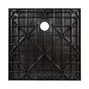 Imagina 5/11 - Cagliari Black 80x80x2,6 cm Cădiță de duș pătrată, SMC, cu sifon inclus