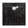 Imagina 6/11 - Cagliari Black 80x80x2,6 cm Cădiță de duș pătrată, SMC, cu sifon inclus