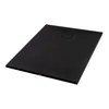 Imagina 1/12 - Cagliari || Black 80x100x2,6 cm Cădiță de duș pătrată, SMC, cu sifon inclus