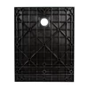 Imagina 5/12 - Cagliari || Black 80x100x2,6 cm Cădiță de duș pătrată, SMC, cu sifon inclus