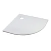 Imagina 2/11 - Cagliari White 80x80x2,6 cm Cădiță de duș semicirculară, SMC, cu sifon inclus