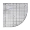 Imagina 6/11 - Cagliari White 80x80x2,6 cm Cădiță de duș semicirculară, SMC, cu sifon inclus