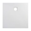 Imagina 3/12 - Cagliari || White 80x80x2,6 cm Cădiță de duș pătrată, SMC, cu sifon inclus