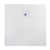 Imagina 4/12 - Cagliari || White 80x80x2,6 cm Cădiță de duș pătrată, SMC, cu sifon inclus