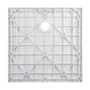 Imagina 5/12 - Cagliari White 80x80x2,6 cm Cădiță de duș pătrată, SMC, cu sifon inclus
