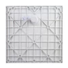 Imagina 6/12 - Cagliari || White 80x80x2,6 cm Cădiță de duș pătrată, SMC, cu sifon inclus