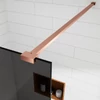 Imagina 2/5 - Walk-in || Rose Gold Perete de duș, cu sticlă fumurie 80, 200cm, 8mm
