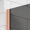 Imagina 3/5 - Walk-in Rose Gold Perete de duș, cu sticlă fumurie 80, 200cm, 8mm