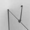 Imagina 2/2 - RUBIO Negru Cabină de duș 80x80 195cm, 6mm