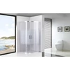 Imagina 6/8 - Avignon || 6mm White curbată Cabină de duș 70*70 190cm