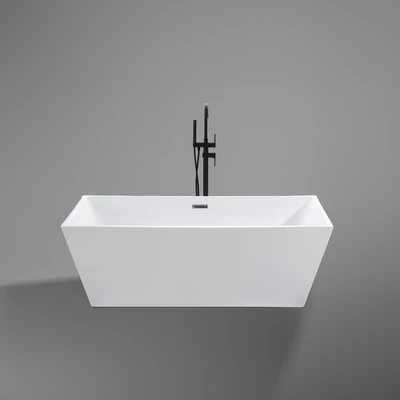 CUBE Cadă de baie freestanding, alb, 170x75x58 cm