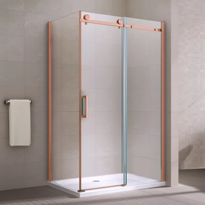 Milano || Duo Rose Gold Cabină de duș 80x120, 195cm, 8mm