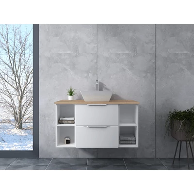Rennes || White Dulap de baie cu lavoar