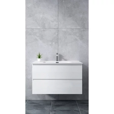 Catania White Dulap de baie cu lavoar 60cm