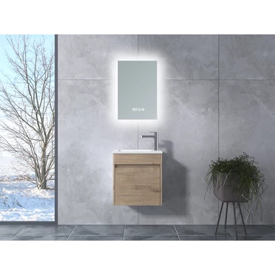 Zamora Sonoma Dulap de baie cu lavoar și oglindă, LED