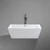 CUBE || Cadă de baie freestanding, alb, 170x75x58 cm