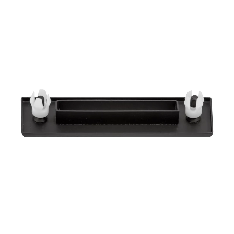 Set capac preaplin și scurgere din oțel pentru cadă freestanding, black