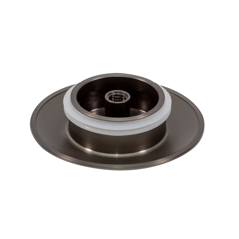 Set c|| capac preaplin și scurgere din oțel pentru cadă freestanding, gun grey