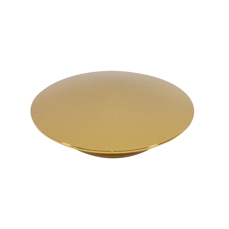 Set capac preaplin și scurgere din oțel pentru cadă freestanding, gold