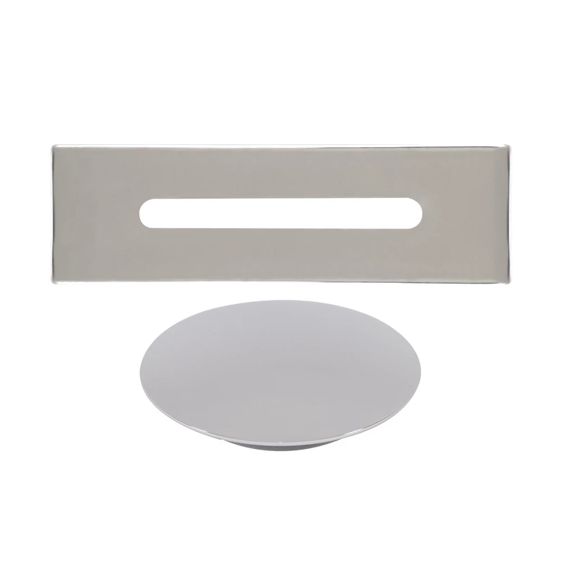 Set c|| capac preaplin și scurgere din oțel pentru cadă freestanding, silver