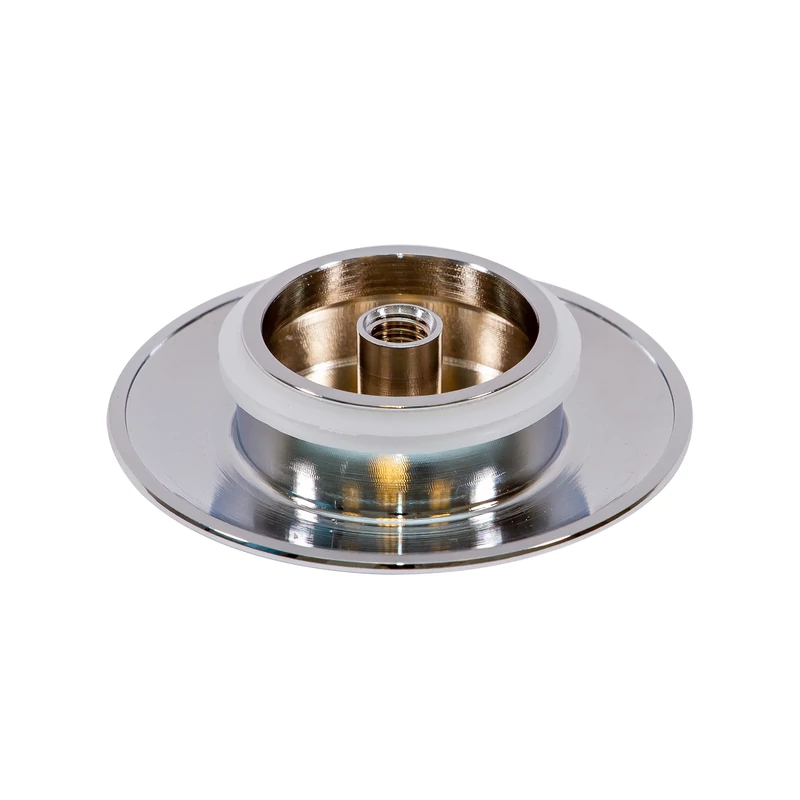 Set capac preaplin și scurgere din oțel pentru cadă freestanding, silver