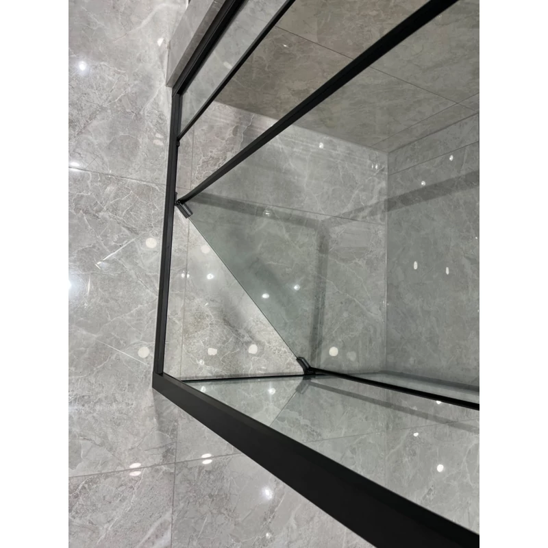 Firenze Cabină de duș Black 6mm 70cm