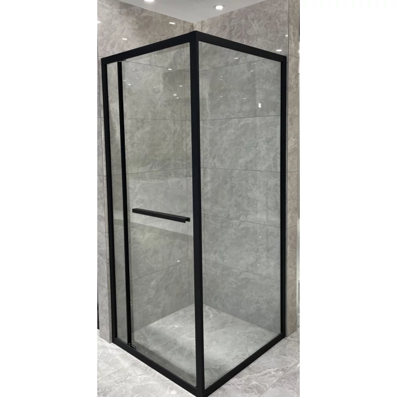 Firenze Cabină de duș Black 6mm 70cm