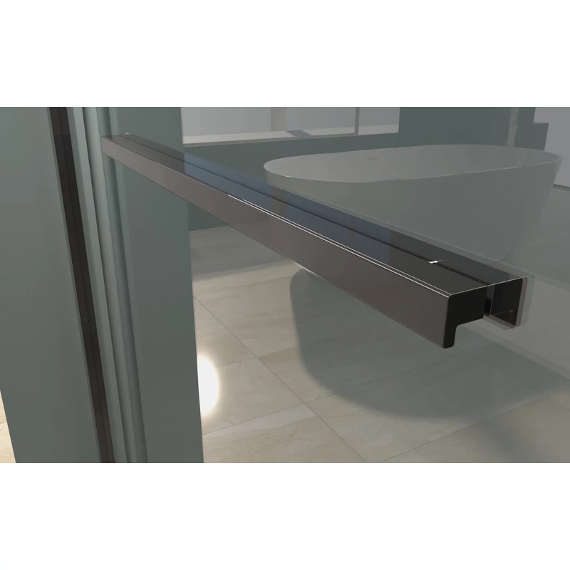 Firenze Cabină de duș Black 6mm 70cm