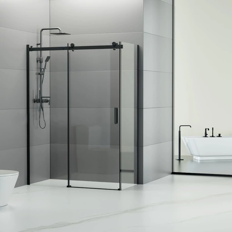 Milano Duo Black Cabină de duș 80x120, 195cm, 8mm