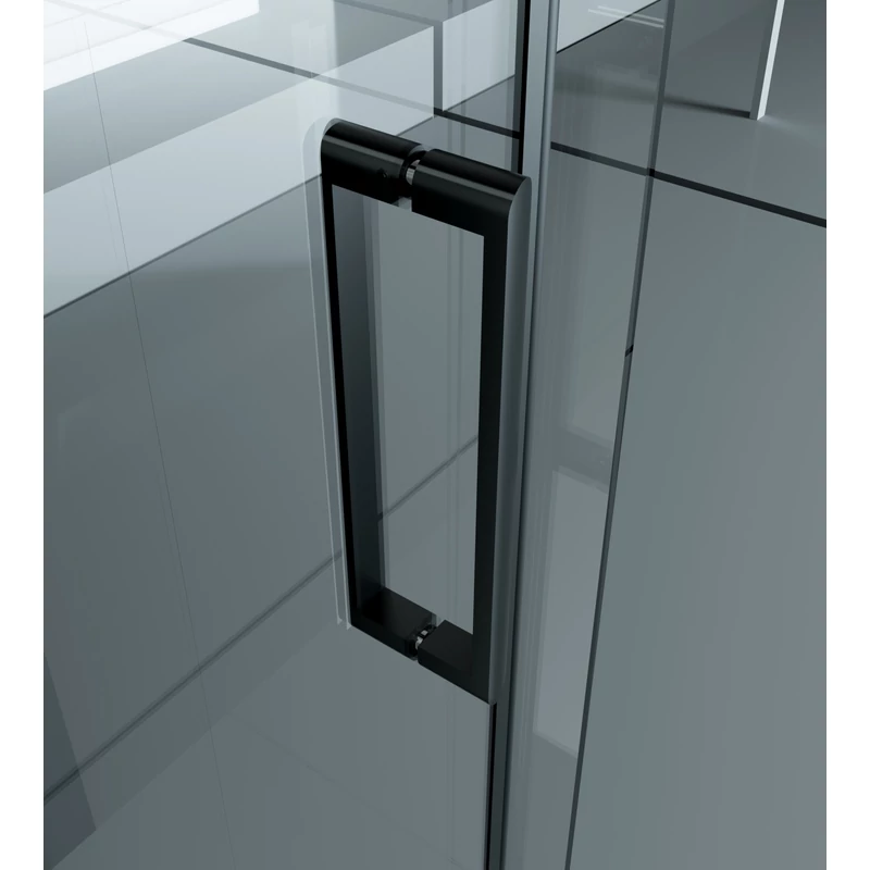 Milano Duo Black Cabină de duș 100x100, 195cm, 8mm