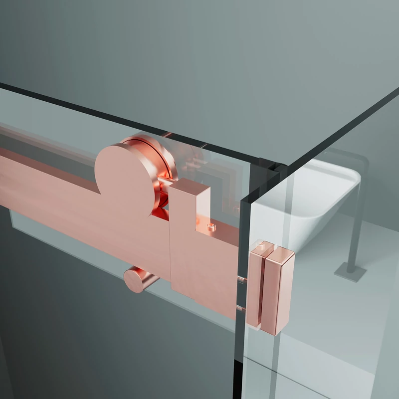 Milano Duo Rose Gold Cabină de duș 100x100, 195cm, 8mm