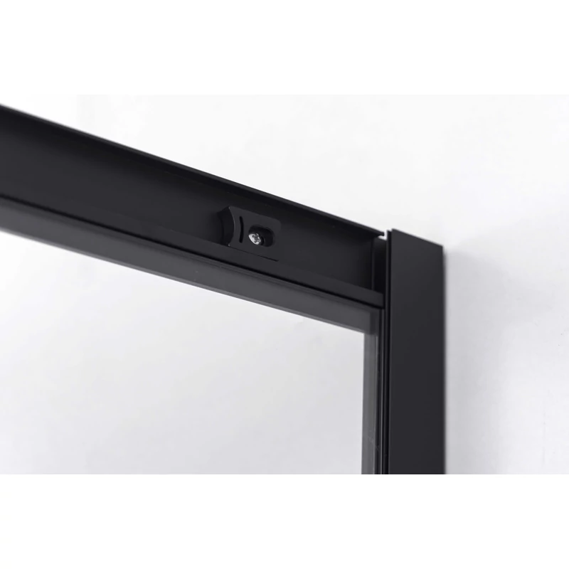 Motril Negru Cabină de duș 80x80, 190cm, 6mm, NANO