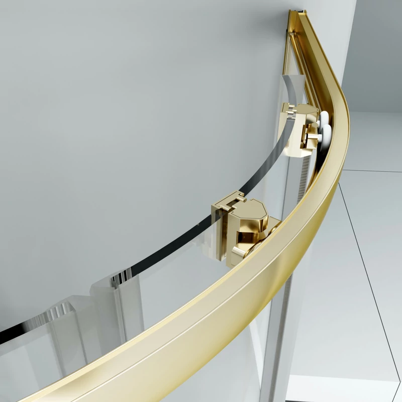 Murcia Gold Cabină De Duș Semirotundă 80x80, 190cm, 6mm NANO