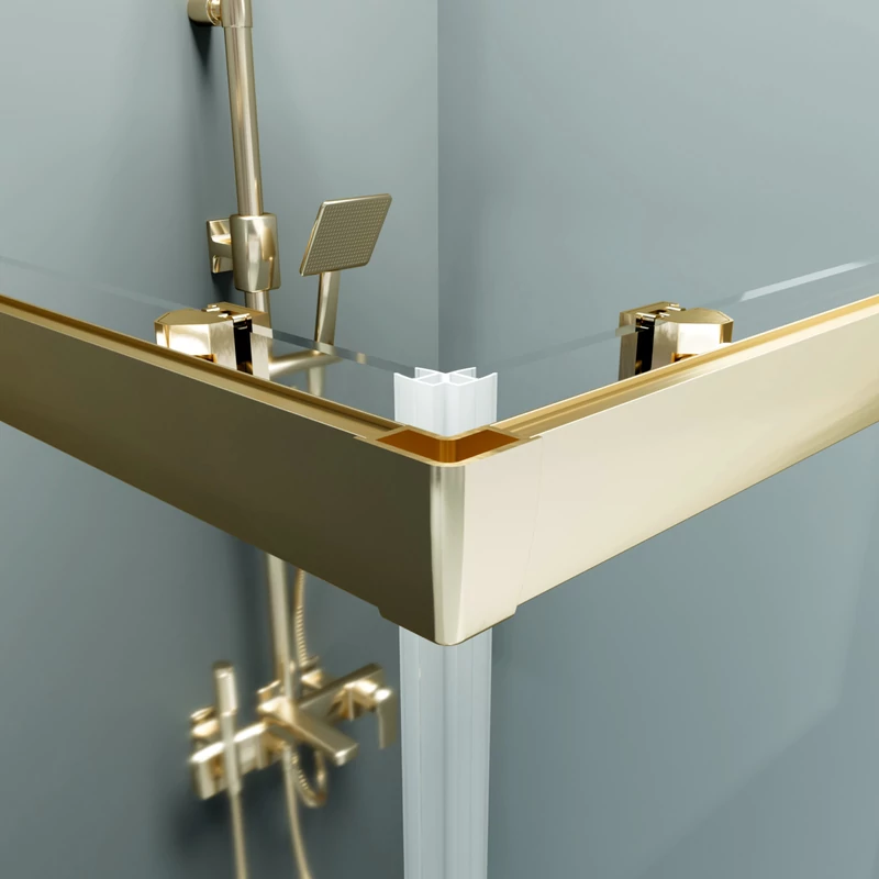 Motril Gold Cabină de duș 80x80, 190cm, 6mm NANO