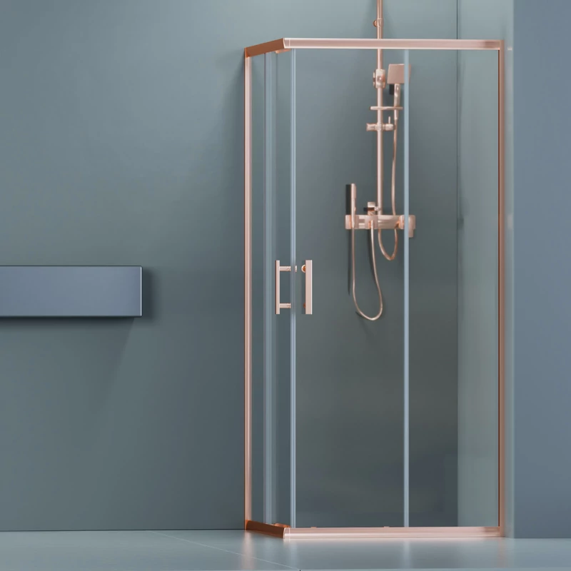 Motril Rose Gold Cabină de duș 80x80, 190cm, 6mm NANO
