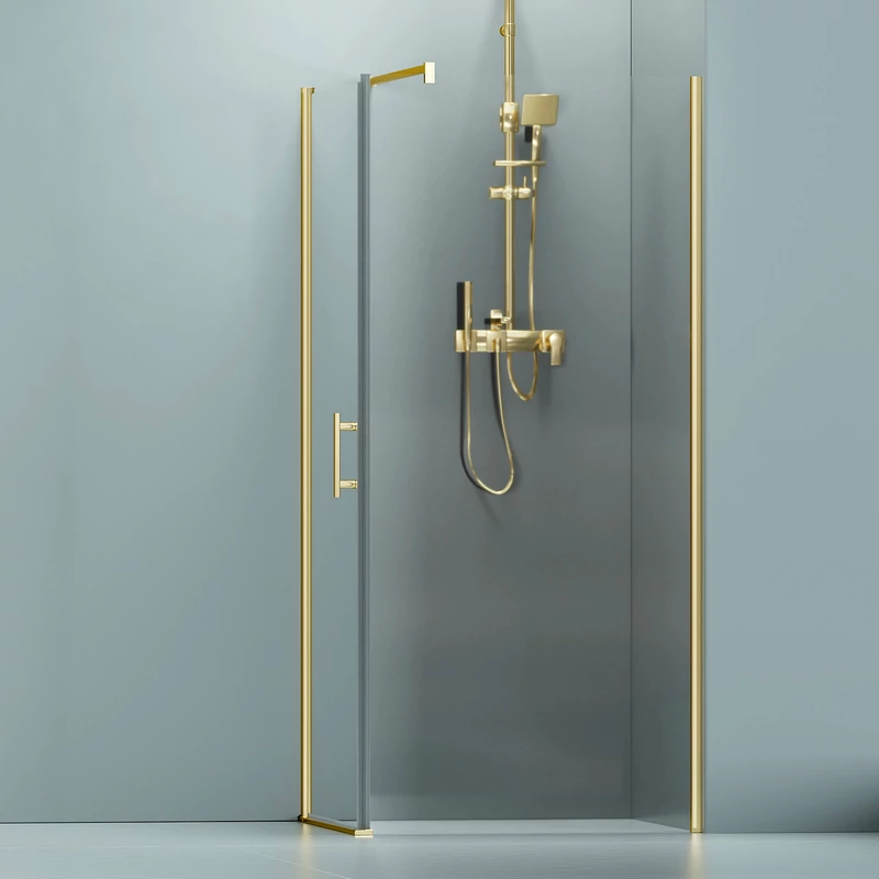 Rubio || Gold Cabină de duș 80x80, 195cm, 6mm