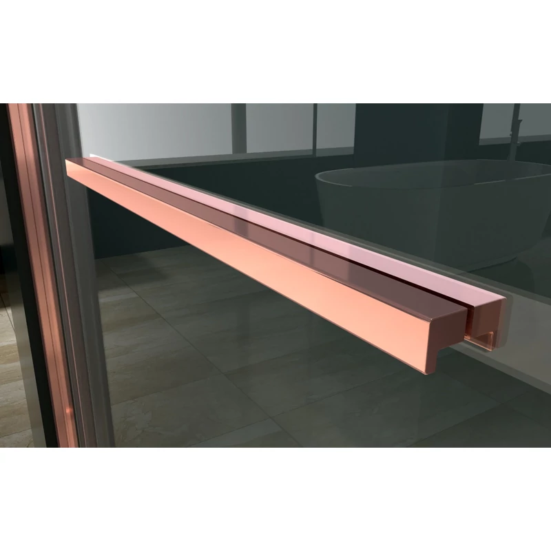 Firenze Cabină de duș Rose Gold 6mm 80cm