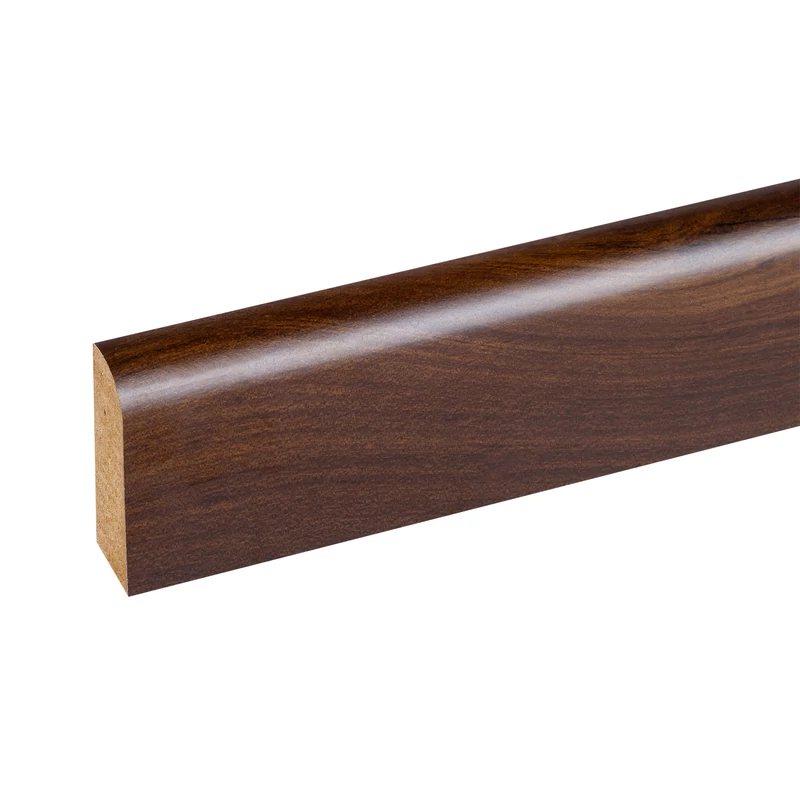 W-STEP || plintă pentru pardoseală pentru pardoseală laminată, imitatie nuc, 2400x60x15 mm