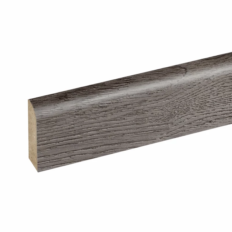 W-STEP || plintă pentru pardoseală pentru pardoseală laminată, imitatie stejar alb, 2400x60x15 mm